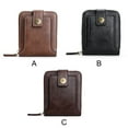 thumbnail image 3 of Qarigey Cartera para hombre, cartera Retro Vintage para hombre, bolsa de almacenamiento, monedero, tarjetero, Clip ligero para dinero, bolsillo Carteras Marrón, 3 of 6