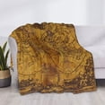thumbnail image 3 of Fotbe Vintage Map Manta de Franela con Estampado, Manta Ultrasuave para Cama, Sofá, Auto, Hipoalergénica y Antibolitas-60"x50", 3 of 6