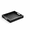 Black, variant on Black Wood Rectangle Serving Tray With Handles, Large Vanity Platter