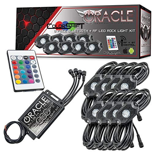 ORACLE Bluetooth + RF ColorSHIFT Underbody Rock Light Kit - Eight Piece Aut
