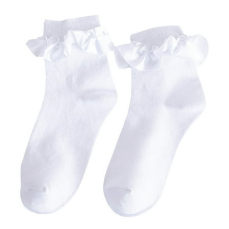 

Japanese Women Girls Cotton Ankle Socks Sweet Ruffles Frilly Patchwork Harajuku Kawaii Lolita Princess Cotton Hosiery