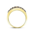 thumbnail image 4 of 14kt Yellow Gold Womens Round Brown Diamond Band Ring 1/2 Cttw, 4 of 4