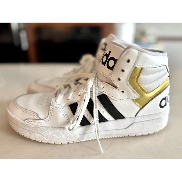 Adi - das Mens Entrap Mid FY4284 White Basketball Shoes Sneakers Size 10.5