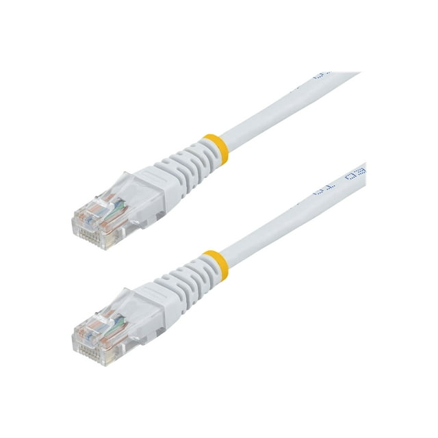 StarTech.com Cat5e Câble Ethernet - 15 Pieds - Blanc - Câble Patch - Câble Réseau Moulé - Cordon Ethernet - Câble Cat 5e - 15 Pieds (M45PATCH15WH) - Câble Patch - RJ-45 (m) à RJ-45 (m) - 15 Pieds - UTP - Cat 5e - Moulé - Blanc - pour P/N : PM1115UW, PM1115UWUW