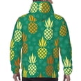 thumbnail image 7 of Naloa Pineapples1 Men's Casual Hooded Collar Drawstring Hoodies Pullover Sweatshirts Casual Long Sleeve Shirts-3X-Large, 7 of 7