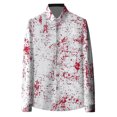 thumbnail image 1 of Chemise Décontractée à Manches Longues Imprimée 3D pour Hommes Halloween Mode Confortable pour Automne, 1 of 2