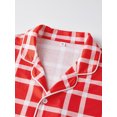 thumbnail image 6 of AIGUR Family Matching Christmas Pajama Set, Plaid Family Matching Pajamas Long Sleeves Shirt and Elastic Pants Loungewear, 6 of 11