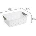 thumbnail image 3 of Sterilite Small Ultra Basket Durable Plastic Storage Organizer, (12 Pack), 3 of 8