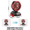 thumbnail image 4 of Portable Outdoor Misting Fan, Bucket Top Portable Fan, Battery Powered with 4 Fan Speeds & 4 Mist Settings for Camping, Tailgating, and Beach, 4 of 8