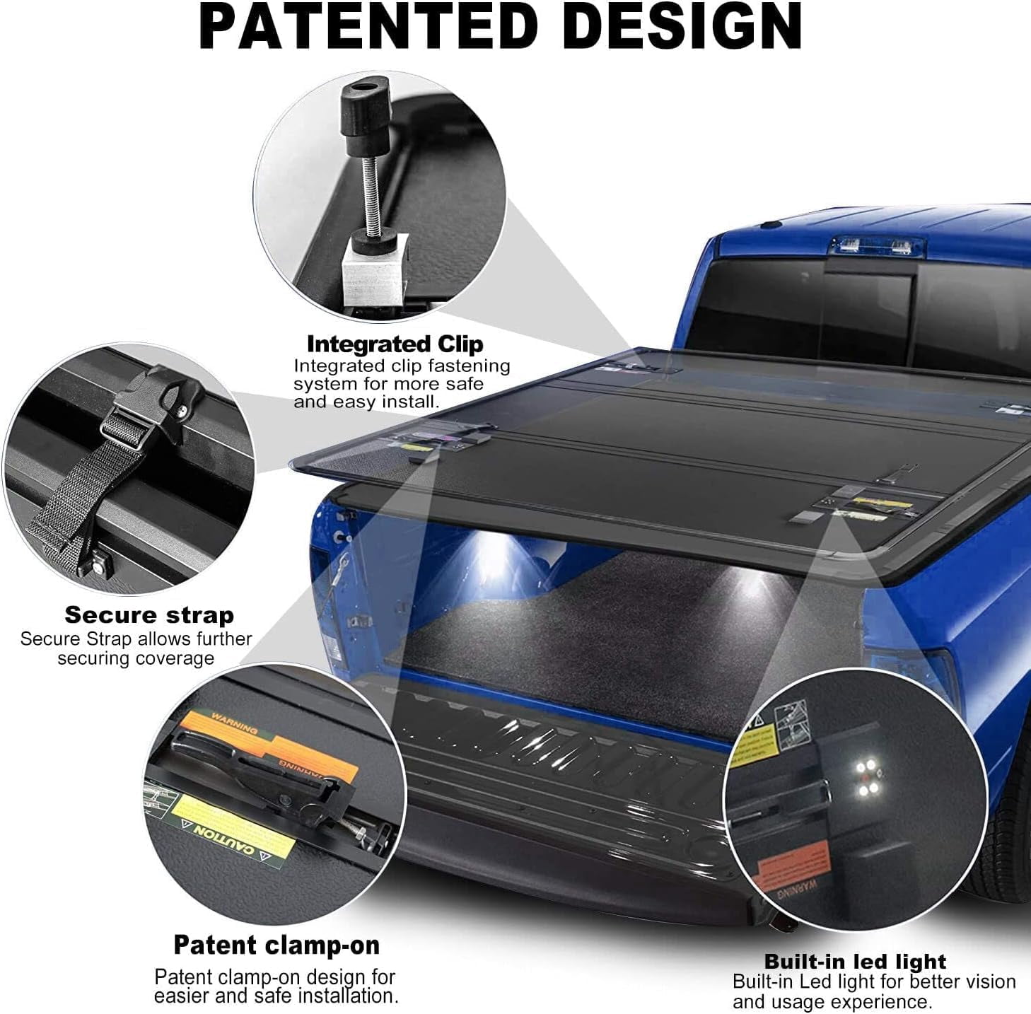 OSIAS Truck Bed Tonneau Cover Ford Maverick 2022-2026 Styleside 4.6ft Pickup Truck Bed(54.4")