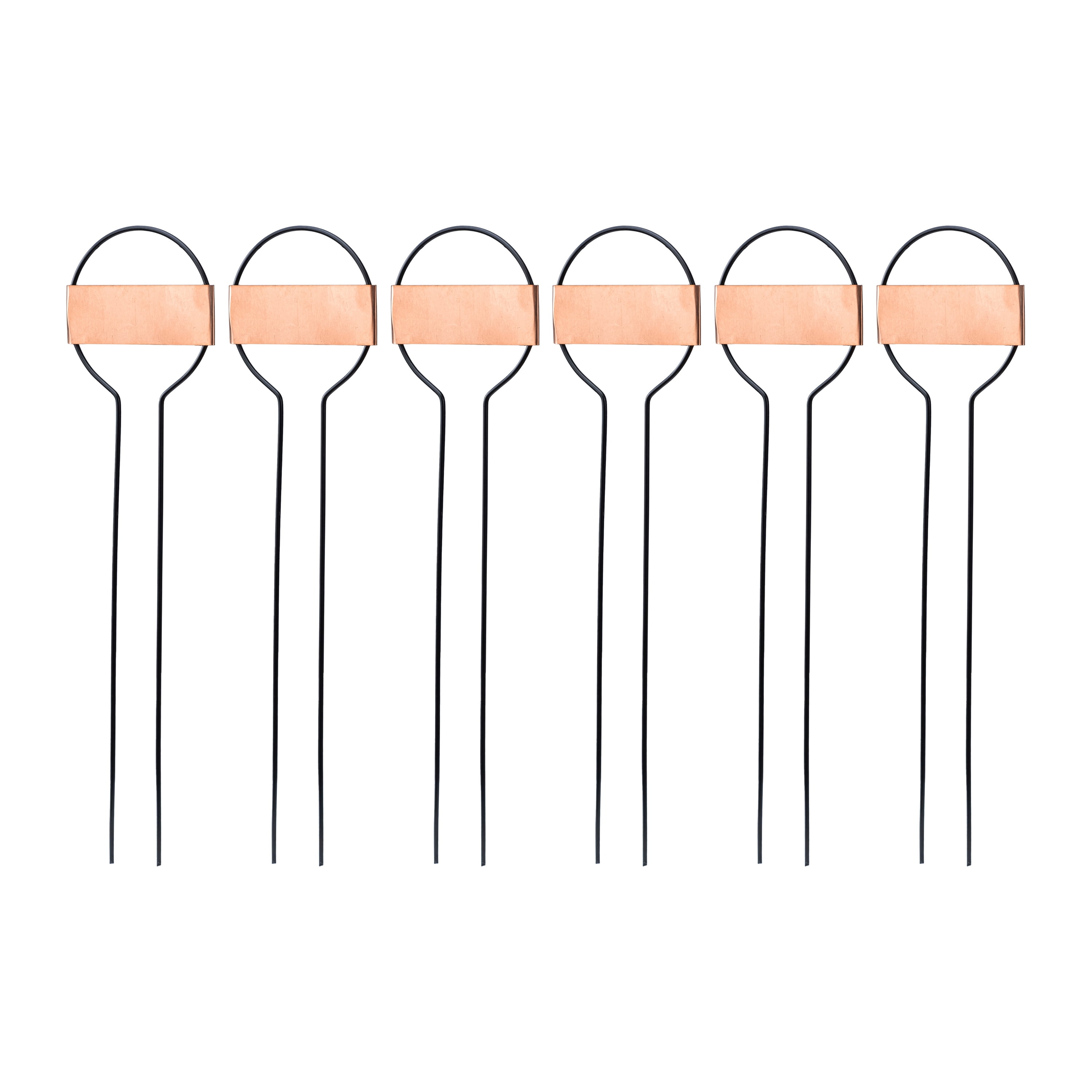 Mainstays Metal Plant Markers 6 Pack with Pen - Weatherproof & Rustproof