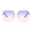 Purple, variant on Rimless Metal Sunglasses for Men Women, Gradient Lens Sun Glasses, Lightweight UV Protection Wrap Around Eyewear, Brown, One Size