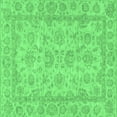 thumbnail image 1 of Ahgly Company Indoor Square Oriental Emerald Green Traditional Area Rugs, 7' Square, 1 of 4