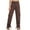 Coffee, variant on Teissuly Jeans for Women Solid Pants Hippie Punk Trousers Streetwear Jogger Pocket Loose Overalls Long Pants, Size S-2XL