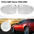 thumbnail image 2 of Par Plateado Coche Retrovisor Espejo Ala Espejo Cobertura Tapa, 2 of 6