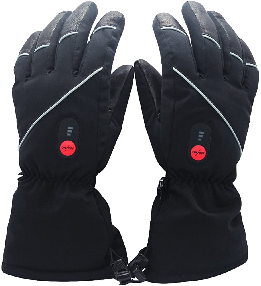 Winter Electric Heated Gloves Men Women Warmer Rechargeable Mittens Sport Ski 
