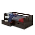 thumbnail image 2 of Camaflexi Daybed / Panel Headboard / Solid Wood / Drawers / Cappuccino - Twin, 2 of 3