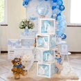 thumbnail image 2 of Caja transparente personalizada con alfabeto para decoración de Baby Shower, niño y niña, decoración para fiesta de primer cumpleaños y boda, 2 of 4