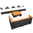 thumbnail image 5 of vidaXL 7 Piece Garden Lounge Set with Cushions Poly Rattan Black, 5 of 5