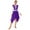 Purple, variant on iEFiEL Womens Asymmetrical Overlay Liturgical Praise Dance Leotard Dress Long Sleeve Worship Costume Dancewear Purple XXL