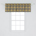 thumbnail image 2 of Ambesonne Abstract Window Valance, Art Style Star Form Motifs in Classic Design Tones Rhythmic, Curtain Valance for Kitchen Bedroom Decor with Rod Pocket, 54" X 18", Charcoal Grey Multicolor, 2 of 2