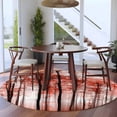 thumbnail image 4 of Round Area Rugs Collection 6 Ft, Red Forest Non-Slip Residential Carpet, Mysterious Tree Autumn Botanical Farmhouse Indoor Crawling Mats Runner Rugs for Living Room/Dining Room/Bedroom, 4 of 8
