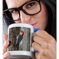 thumbnail image 2 of 3drose, Red-bellied Woodpecker Bird, Male on Oak Tree - Us44 Ldi0528 - Larry Ditto, 11oz Two-tone Blue Mug, 2 of 6