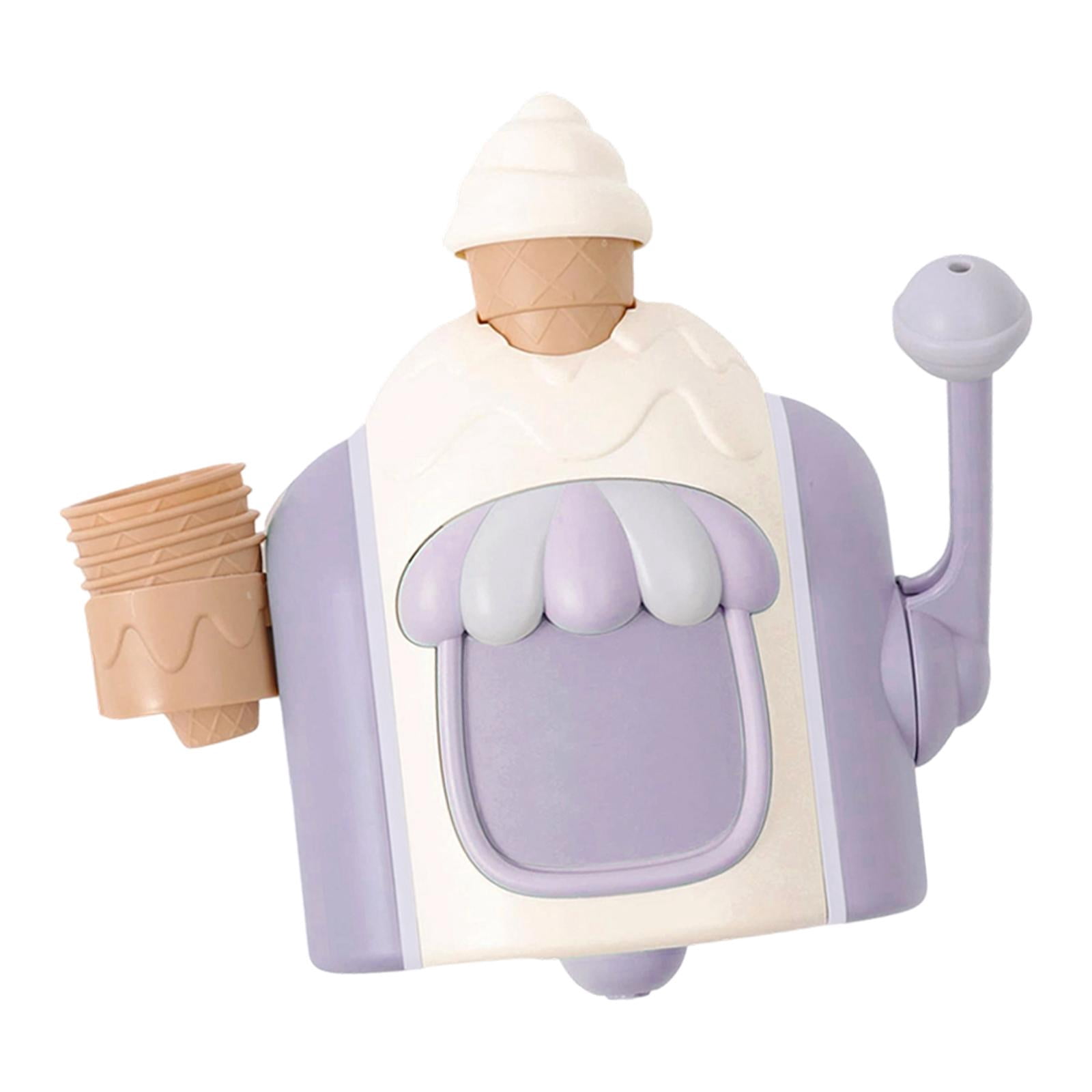 Jouet de bain de crème glacée, jouet éducatif interactif réaliste, machine à bulles de crème glacée, pour la maison, le , les voyages, la crèche, la maternelle, la maternelle, la fête