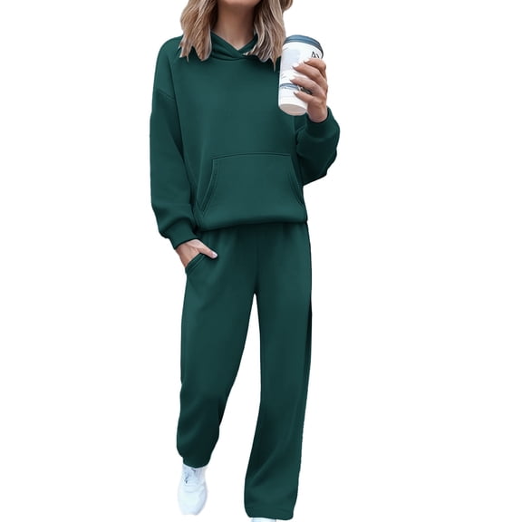 ZJXFGS Matching Sets Women Clothing Jogging Sets Set Pants And Top For Women Track Suits For Women Set 2 Piece Sets For Women Fall Casual Two Piece Sets For Women Sweat Suits For Womens 2 Piece L