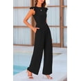 thumbnail image 4 of Monos PRETTYGARDEN Summer para mujer Dressy Black, 4 of 6