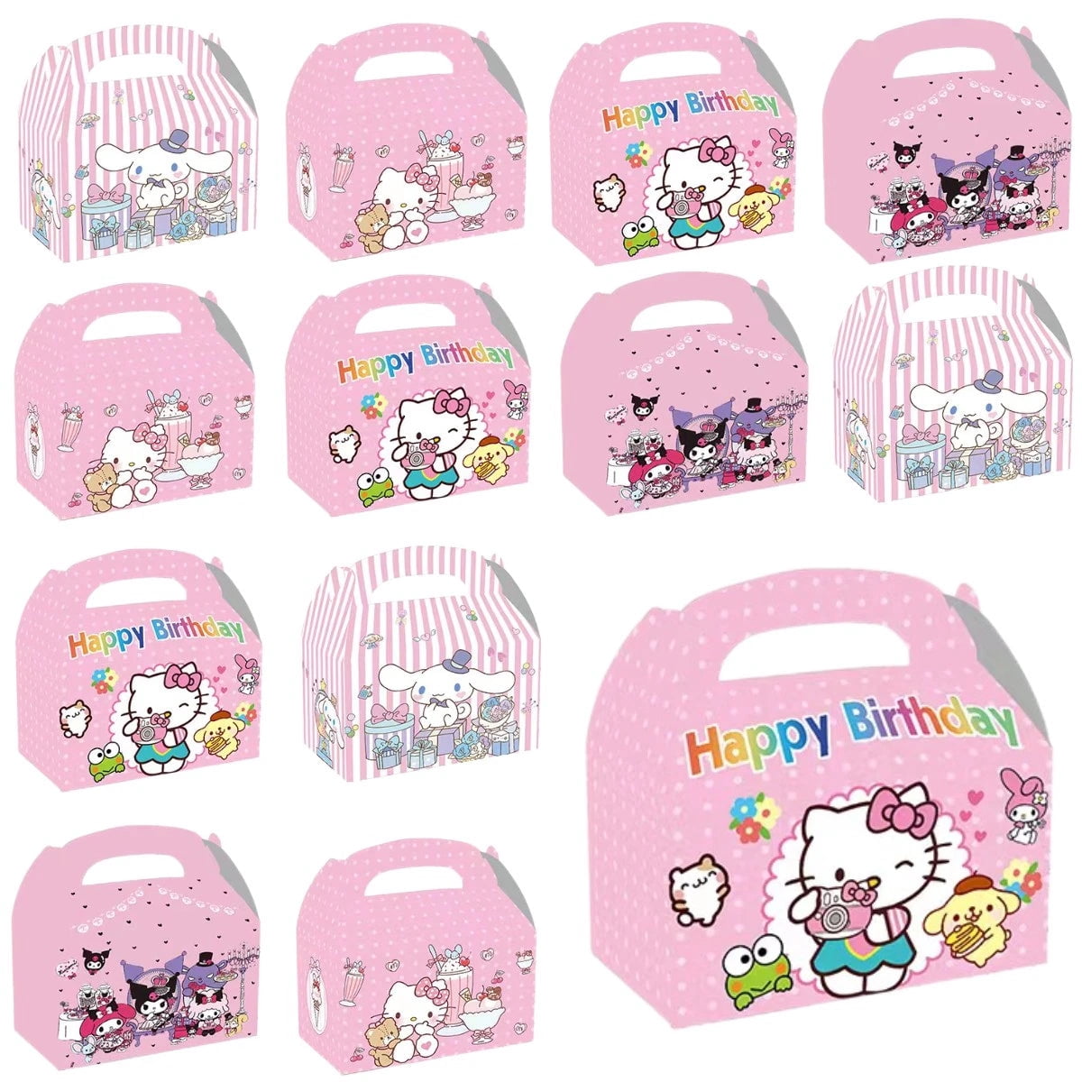 Hello Kitty Favor Boxes | Gable Boxes | Party Decorations  Hello Kitty Party In A Box-Design 1 main image 2