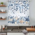 thumbnail image 4 of Blue Coastal Starfish Sheer Curtains 72 Inches Long, Beach Nautical Shell Eucalyptus Ocean Light Filering Curtains, Breathable Simi Curtain Privacy Drapes for Living Room Bedroom Window Treatment, 4 of 9