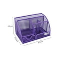 thumbnail image 4 of EasyPAG Mesh Desk Organizer with Drawer Cute Multi-functional Desktop Pencil Holder, Purple, 4 of 6