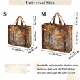 thumbnail image 3 of Corduroy Tote Bag for Women Shoulder Handbags Fashion Ladies Purses Satchel Messenger Bags Beautiful Autumn Forest S, 3 of 8