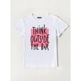 thumbnail image 2 of Slogan Graphic Top Graphic Tees Women Tops, 2 of 7