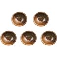 thumbnail image 1 of HAHDAXIA 3.5 Inch Simple Style Single Color Stylish Design Multipurpose Porcelain Side Dish Bowl Seasoning Dishes Soy Dipping Sauce Dishes-Set of 5-Brown, 1 of 7