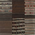 thumbnail image 1 of Ahgly Company Machine Washable Indoor Square Contemporary Brown Area Rugs, 7' Square, 1 of 7
