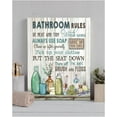 thumbnail image 6 of Bathroom Decor Wall Art, Bathroom Rules Wall Decor, Rustic Bathroom Canvas Prints Signs Modern Farmhouse Wall Decor Wood Background Bathroom Pictures Artwork Framed Bath Laundry Room Home Decorations, 6 of 6