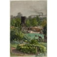 thumbnail image 2 of Félix Brard 11x14 Black Ornate Wood Framed Double Matted Museum Art Print Titled: Maraichers Gardens at Grand Montrouge (1890), 2 of 5