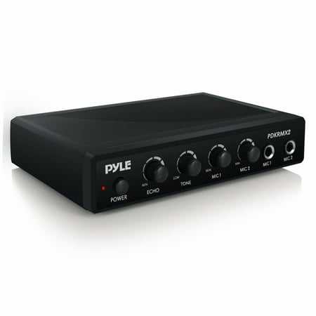 PYLE PDKRMX2 - Audio Control Mixer, Karaoke Audio Sound Mixer