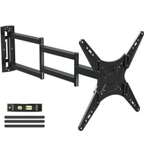 MOUNT PRO Full Motion Long Arm TV Wall Mount for Most 26-65 inch TVs, Max VESA 400x400mm and 77 lbs, with 37.4 inch Swivel Extension Arm, For Single Stud