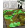 thumbnail image 2 of Ahgly Company Indoor Rectangle Patterned Green Apple Green Area Rugs, 5' x 8', 2 of 6