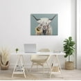 thumbnail image 2 of Stupell Industries Highland Cattle Biting Sunflower Bloom Painting Gallery Wrapped Canvas Print Wall Art, Design by Michele Norman, 2 of 7