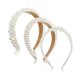 thumbnail image 1 of wonima11 3 Pcs Pearl Headbands for Women White Faux Pearl Rhinestones Hairbands Bridal Hair Hoop Wedding Hair Accessories, 1 of 1