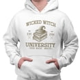 thumbnail image 2 of Wicked Witch University Hoodie Sweatshirt Unisex Large White, 2 of 5