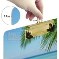 thumbnail image 3 of FMSHPON Palm Leaf Starfish Summer Beach Clipboard Hardboard Wood Nursing Clip Board and Pull for Standard A4 Letter 13x9 inches, 3 of 7