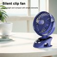 thumbnail image 2 of Ventilador Campingas Escritorio Clip Portátil en 360 ​​grados Rotación, 2 of 9
