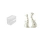 thumbnail image 1 of caso de tejido,Caja de almacenamiento de papel higiénico para montaje en pared,Soporte de pared acrílico para papel higiénico y toallas,Figura de gato,Esculturas de gatos de pareja,figura, 1 of 8