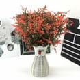 thumbnail image 4 of Midewhik activity Artificial Flowers Fake Outdoor Cemetery Flower Arrangements 8 Bundles Flower Decor Plastic UV Resistant for Garden Table Centerpieces, 4 of 6