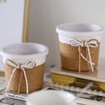 thumbnail image 6 of Basket Planters, Flower Pots Cover Storage Basket Plant Containers Hand Woven Basket Planter with Plastic Liners Straw Flower Pot for In/Out Plant Pots, 6 of 8